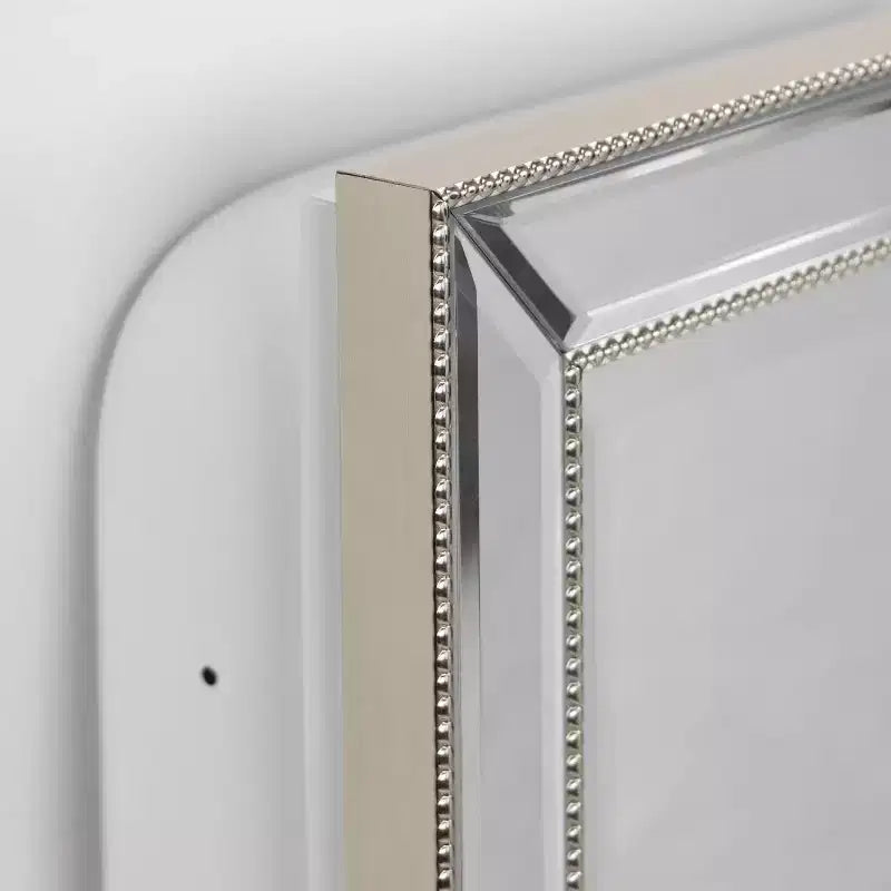 Metro Beaded Armadietto dei Medicinali a Incasso 16" x 26" - Head West: Montaggio a Parete, Cornice in Polistirolo, 3 Ripiani