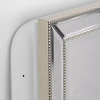 Metro Beaded Armadietto dei Medicinali a Incasso 16" x 26" - Head West: Montaggio a Parete, Cornice in Polistirolo, 3 Ripiani