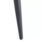 Sedie da pranzo moderne in similpelle con gambe in metallo (set da 2), marrone/nero