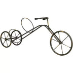 LIVEVIE Classic Vintage Bike Trike Style Wine Rack Freestanding One-Bottle Holder, Bike-Shaped Wine Organizer for Countertop and Tabletop