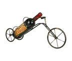 Portabottiglie Classico Vintage a Forma di Bicicletta, Porta Bottiglie Singolo da Appoggio, Organizer per Vino a Forma di Bicicletta per Top Cucina e Tavolo
