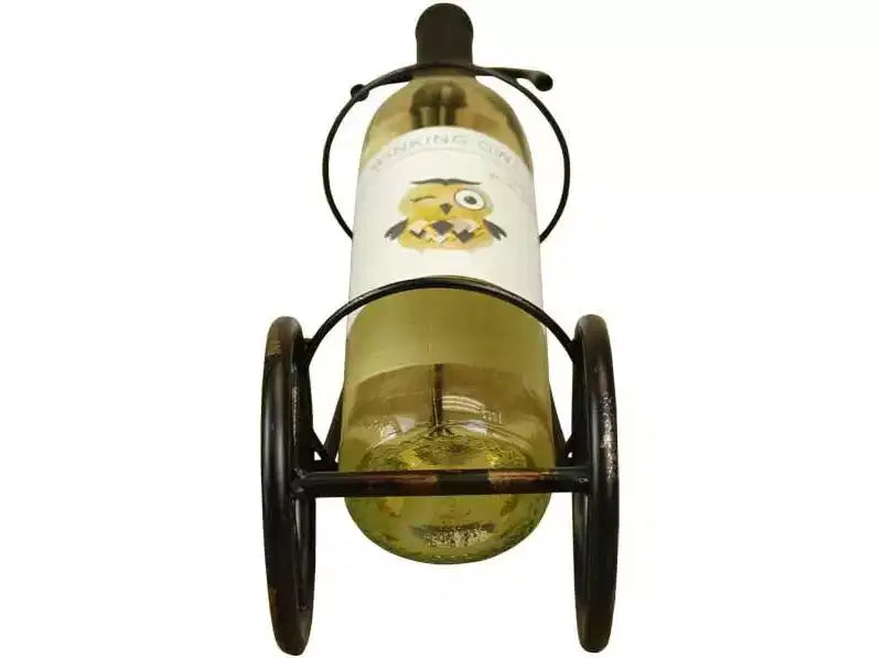 Portabottiglie Classico Vintage a Forma di Bicicletta, Porta Bottiglie Singolo da Appoggio, Organizer per Vino a Forma di Bicicletta per Top Cucina e Tavolo
