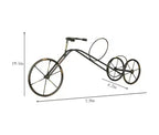 Portabottiglie Classico Vintage a Forma di Bicicletta, Porta Bottiglie Singolo da Appoggio, Organizer per Vino a Forma di Bicicletta per Top Cucina e Tavolo