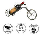 Portabottiglie Classico Vintage a Forma di Bicicletta, Porta Bottiglie Singolo da Appoggio, Organizer per Vino a Forma di Bicicletta per Top Cucina e Tavolo
