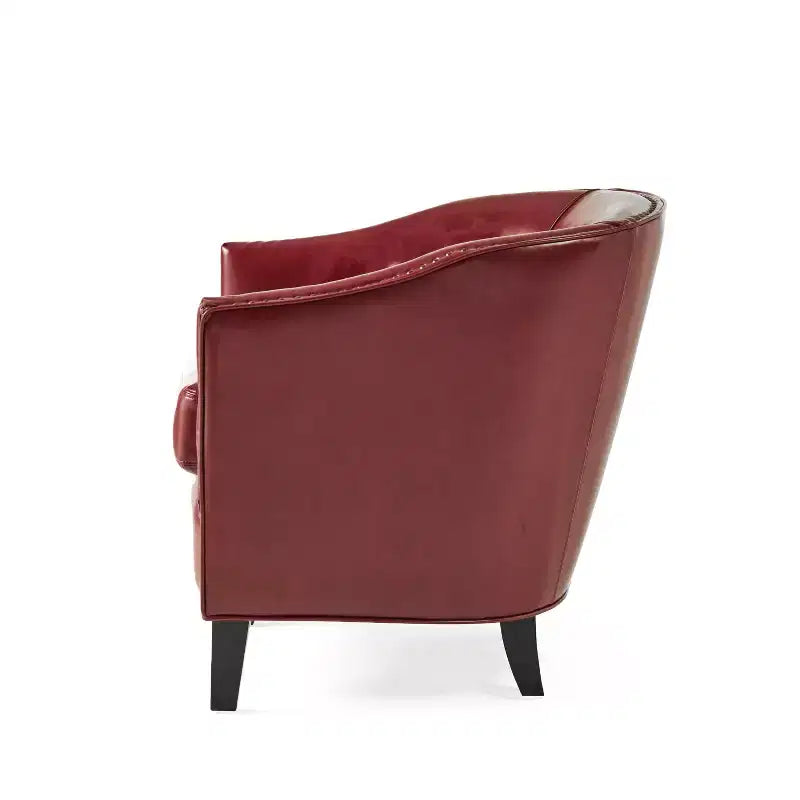 Poltrona Hawthorne Contemporary imbottita con borchie