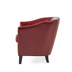Poltrona Hawthorne Contemporary imbottita con borchie