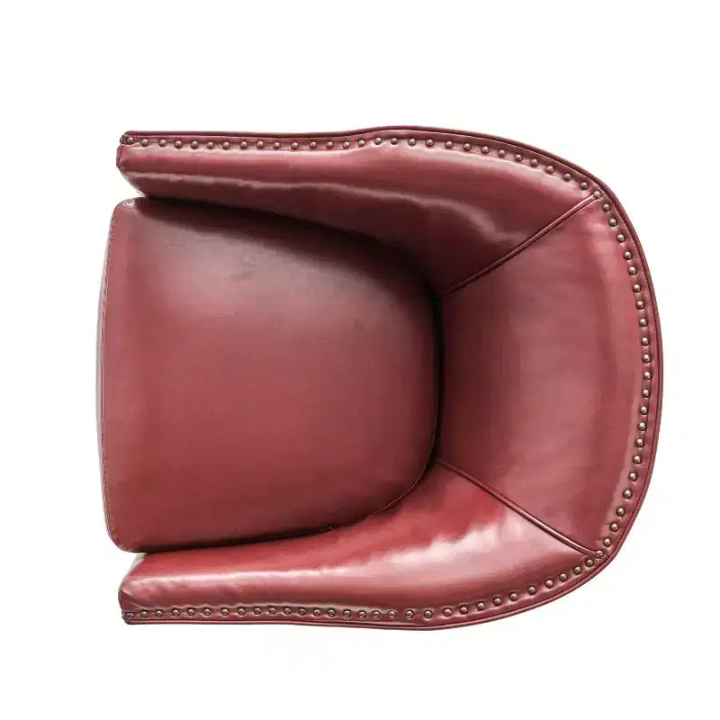 Poltrona Hawthorne Contemporary imbottita con borchie