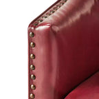 Poltrona Hawthorne Contemporary imbottita con borchie