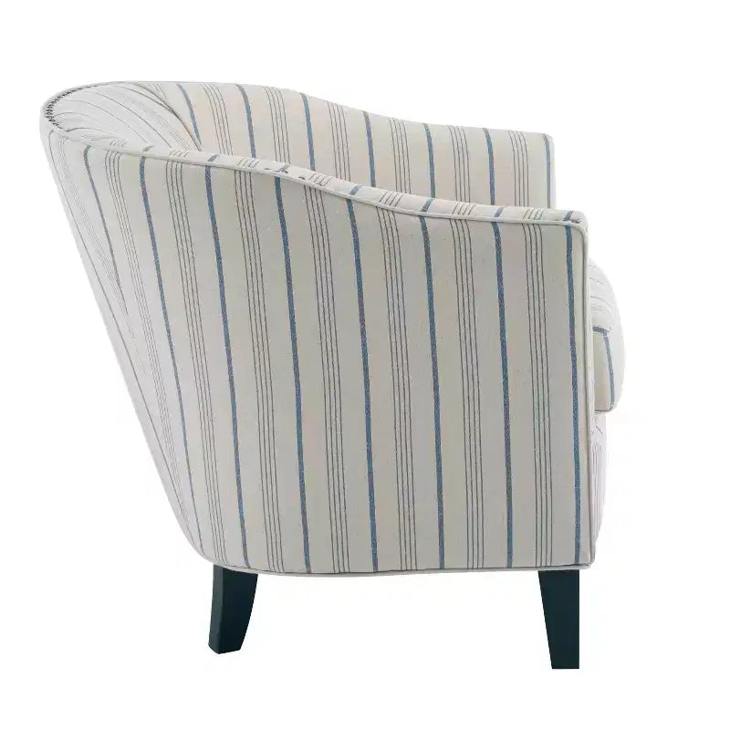 Poltrona Hawthorne Contemporary imbottita con borchie
