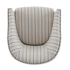 Poltrona Hawthorne Contemporary imbottita con borchie