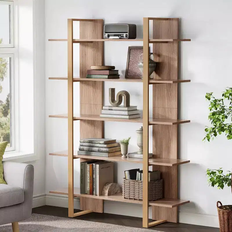 Libreria a Scala Etagere a 5 Ripiani da 180 cm