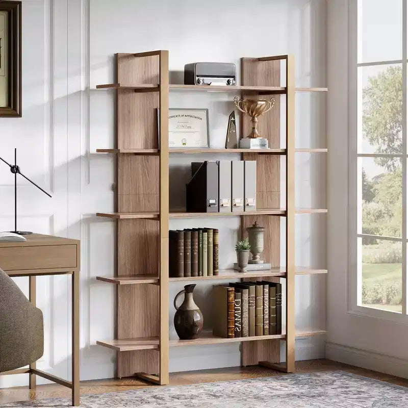 Libreria a Scala Etagere a 5 Ripiani da 180 cm