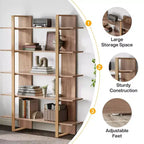 Libreria a Scala Etagere a 5 Ripiani da 180 cm