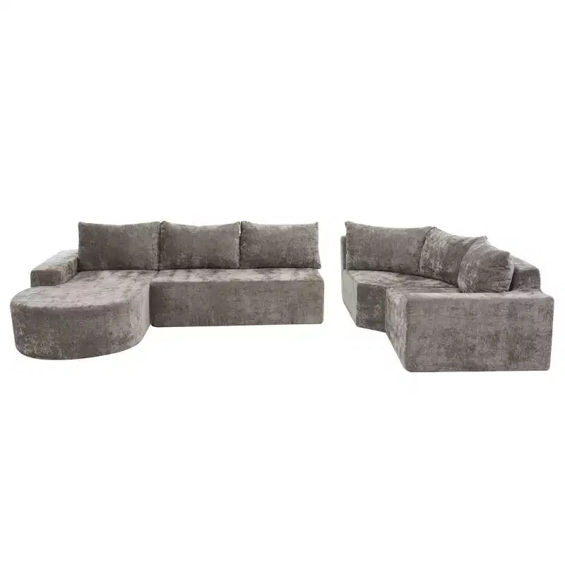 Divano modulare oversize da 142 W, divani componibili a nuvola imbottiti per soggiorno