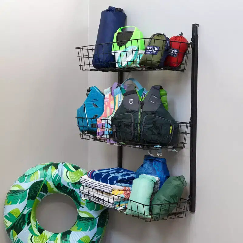 Cestino a G Teal Triangle | Sistema di stoccaggio a parete regolabile | Portata 54 kg