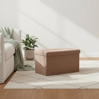 LEDREM Storage Ottoman Bench, Storage Chest, 15 x 30 x 15 Inches, End of Bed Bench, Load up to 660 lb