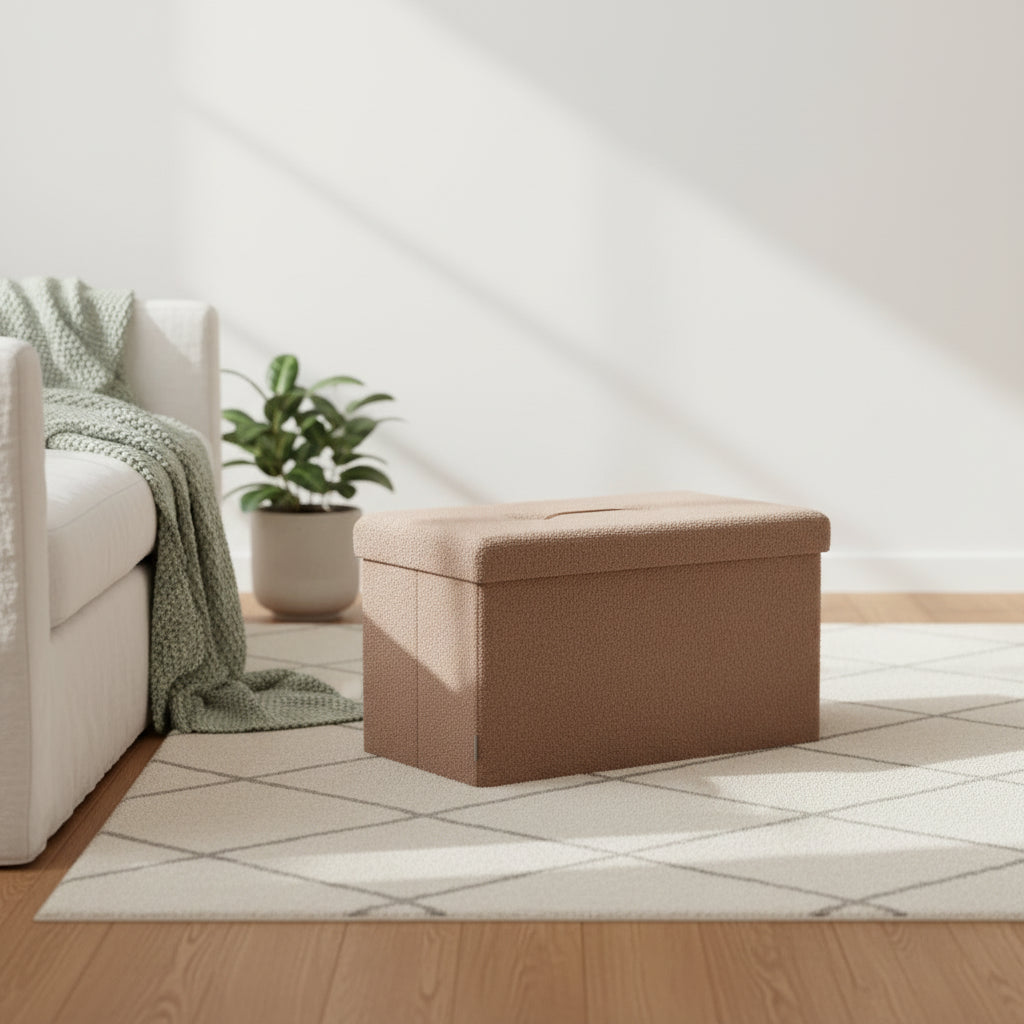 LEDREM Storage Ottoman Bench, Storage Chest, 15 x 30 x 15 Inches, End of Bed Bench, Load up to 660 lb