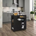 Isola da Cucina con Ruote e Mobile Contenitore