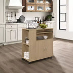 Isola da Cucina con Ruote e Mobile Contenitore