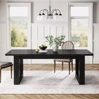 Tavolo da Pranzo Rustico per 4-6 Persone, Tavolo da Cucina in Legno da 160 cm, Tavolo da Pranzo Rettangolare per Sala da Pranzo, Soggiorno, Cucina