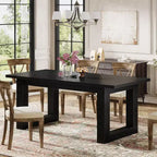 Tavolo da Pranzo Rustico per 4-6 Persone, Tavolo da Cucina in Legno da 160 cm, Tavolo da Pranzo Rettangolare per Sala da Pranzo, Soggiorno, Cucina