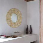 Specchio da Parete Rotondo Decorativo Moderno Design Elegante e Contemporaneo