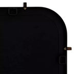 Specchio da parete Radius 24 x 38 nero con bordo arrotondato