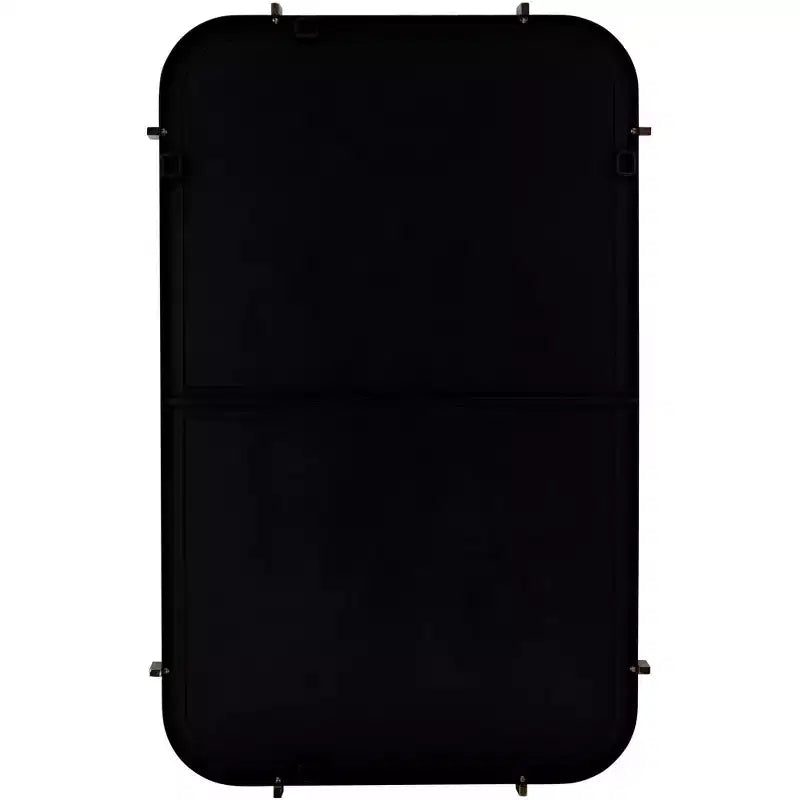 Specchio da parete Radius 24 x 38 nero con bordo arrotondato