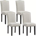 Yaheetech Set of 4 Modern Upholstered Dining Chairs for Living Room, Dining Room, Home, Kitchen
