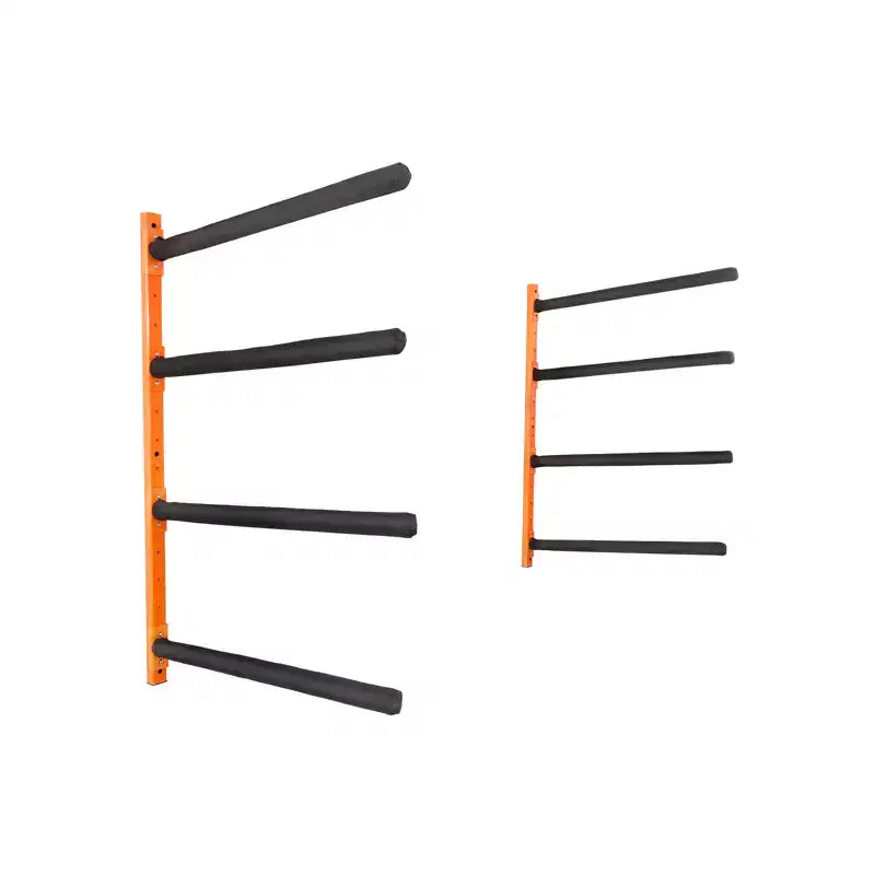 VEVOR Wall Kayak Storage Rack, 4-Capacity Wall Mounted Kayak Holders for Kayak Canoe Paddle Board, Kayak Storage Hooks with Adjustable Padded Arms