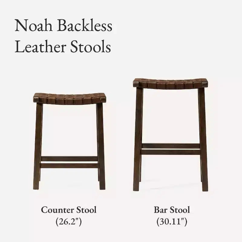Sgabello da bar senza schienale Maven Lane Noah con similpelle, 76 cm