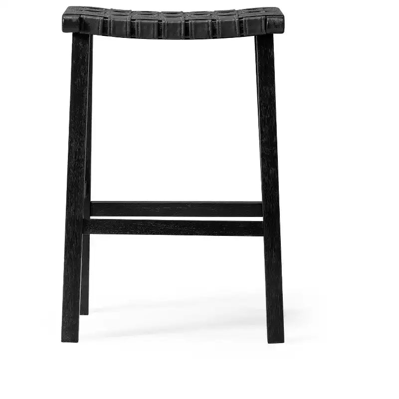 Tabouret de bar sans dossier Maven Lane Noah avec similicuir 30