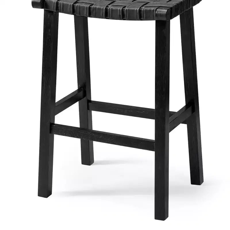 Tabouret de bar sans dossier Maven Lane Noah avec similicuir 30
