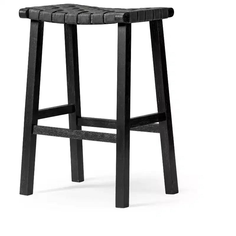 Tabouret de bar sans dossier Maven Lane Noah avec similicuir 30