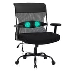FDW Office Chair 500lbs Big and Tall Wide Seat Computer Chair, Black