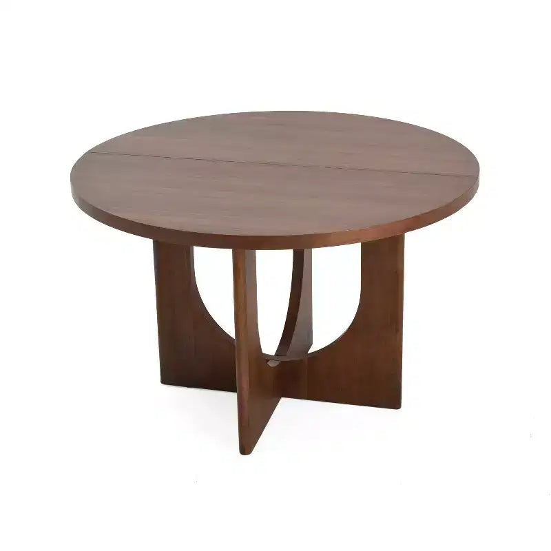 Christopher Knight Home Beau Tavolo da pranzo rotondo rustico da 48 pollici in legno con gambe incrociate
