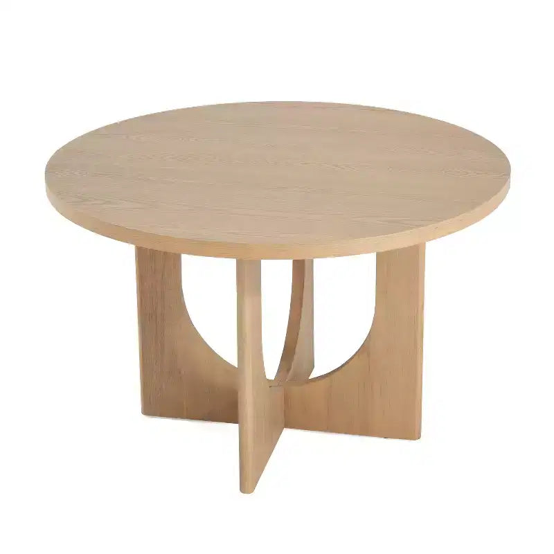 Table de salle à manger ronde Christopher Knight Home Beau Rustic 48 en bois avec pieds croisés