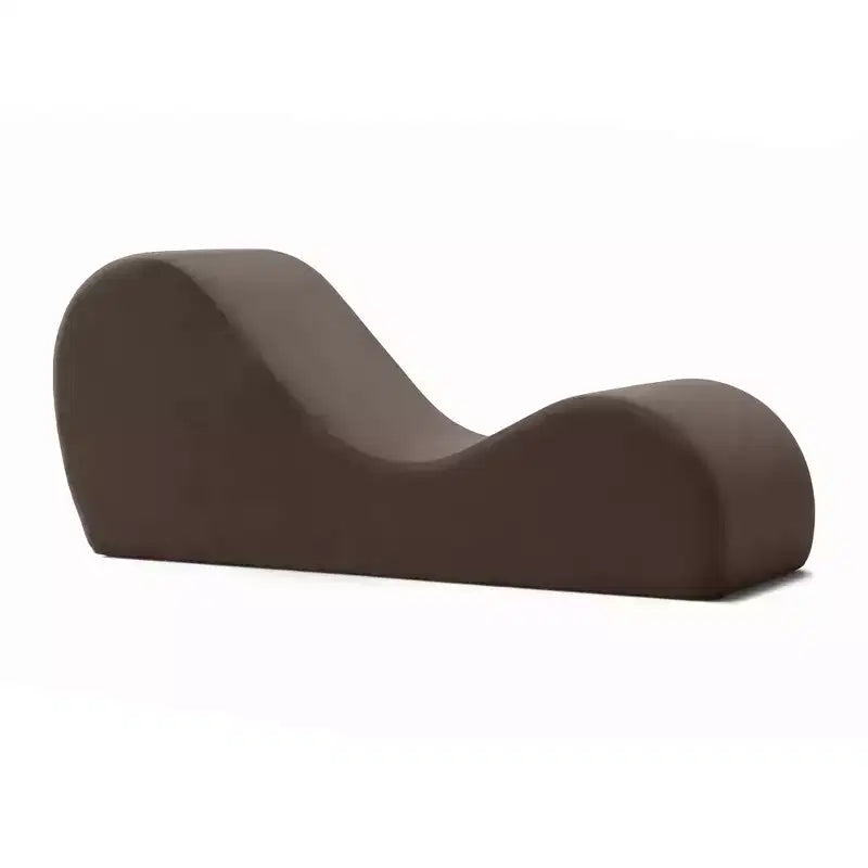 Avana Chaise Longue Elegante per Yoga - Prodotto negli USA - Ottima per Stretching, Rilassamento, Esercizi e Altro, 60P x 18L x 26A pollici, Grigio Chiaro