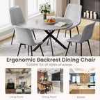 EROMMY Ensemble table à manger ronde 47.2, Table de cuisine moderne avec 4 chaises