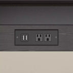 Set da tavolo da pranzo VECELO 7 pezzi con 6 sgabelli, tavolo da cucina allungabile da 160 cm con struttura in metallo, per piccoli spazi, nero
