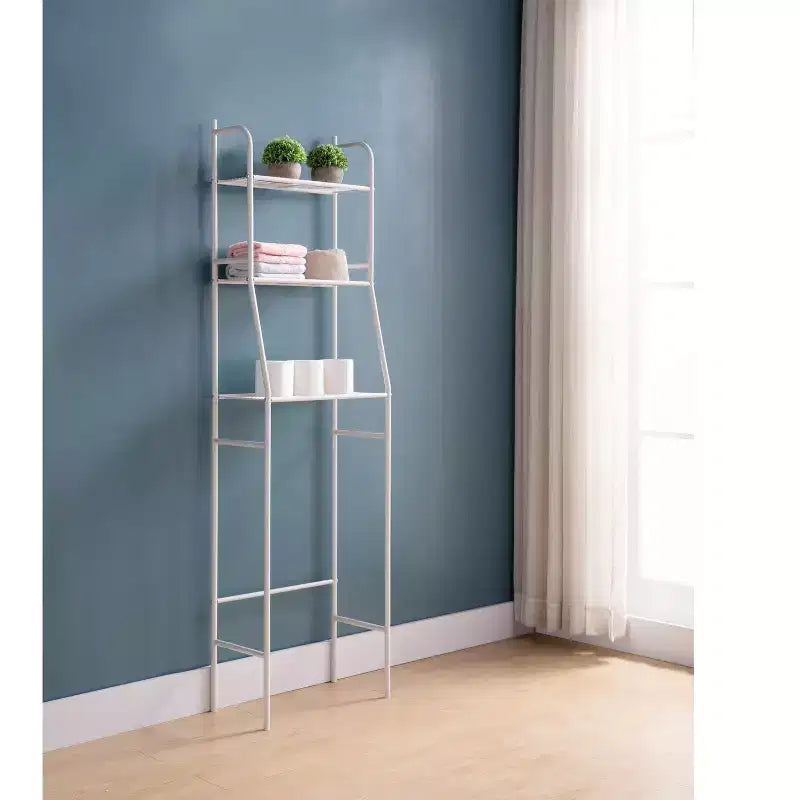 65in 3-Tier Over The Toilet Bathroom Space Saver Shelf, White