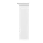 Armadietto dei Medicinali 40W con Specchio, Armadietto da Bagno con Ripiani Regolabili e Ante in Vetro, Armadietto a Specchio da Parete, Bianco - ModernLuxe