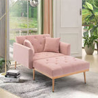 Poltrona moderna Okak, poltrona chaise longue d'accento in stile classico e alla moda per soggiorno e camera da letto d'albergo