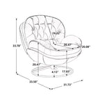 Okak Poltroncine moderne per camera da letto con pouf, poltrona relax con seduta imbottita