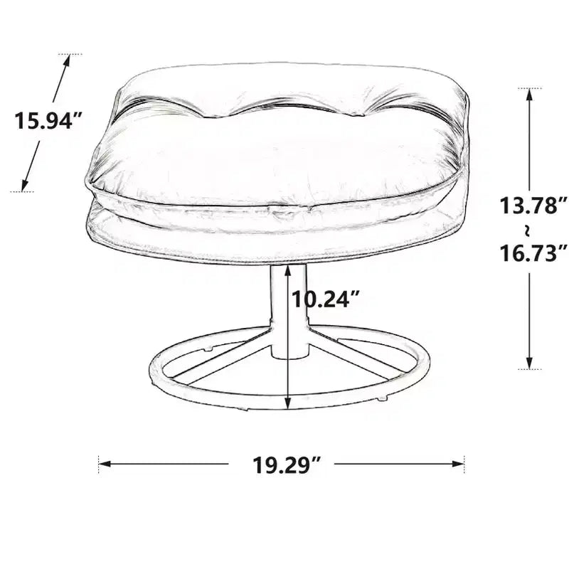Okak Poltroncine moderne per camera da letto con pouf, poltrona relax con seduta imbottita