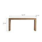 Consolle rettangolare stretta GDFStudio Nick Rustic 63 in legno