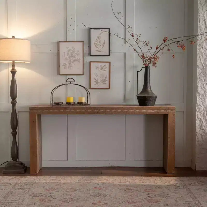 Consolle rettangolare stretta GDFStudio Nick Rustic 63 in legno