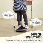 Sedia oscillante VEVOR, sedia attiva regolabile in altezza (15,7-21,7), sgabello oscillante con seduta flessibile in PVC+ABS che migliora la concentrazione, età 12-18 anni, nero