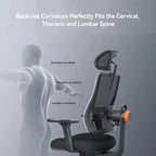 Sedia da ufficio ergonomica Newtral - Nera