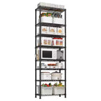 Karl Home Étagère métallique robuste à 8 niveaux avec roues Traneka 180 cm (70,87 po) H, capacité 610 kg (1344 lb), certifiée NSF